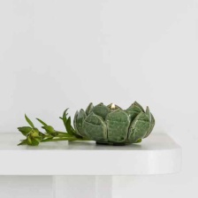 Artichoke Tea Light Holder Green by Grand Illusions